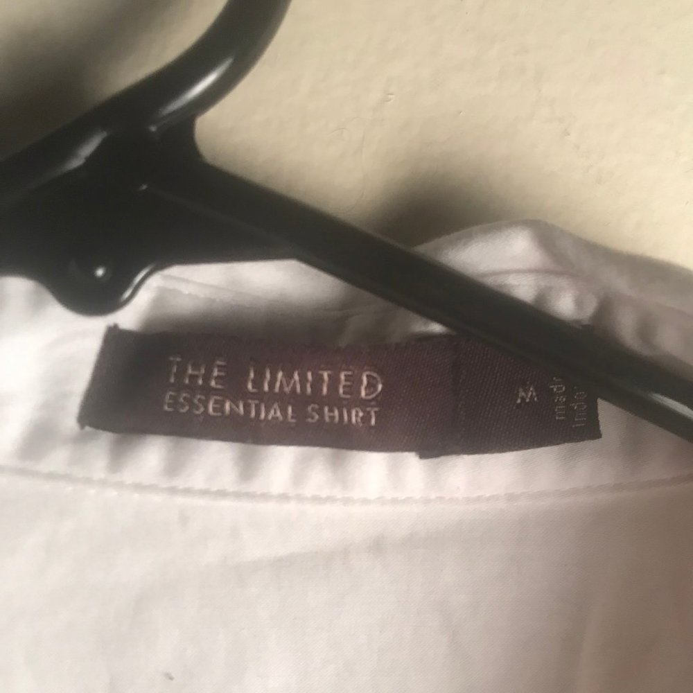 Button Down White Women Top Collar Top